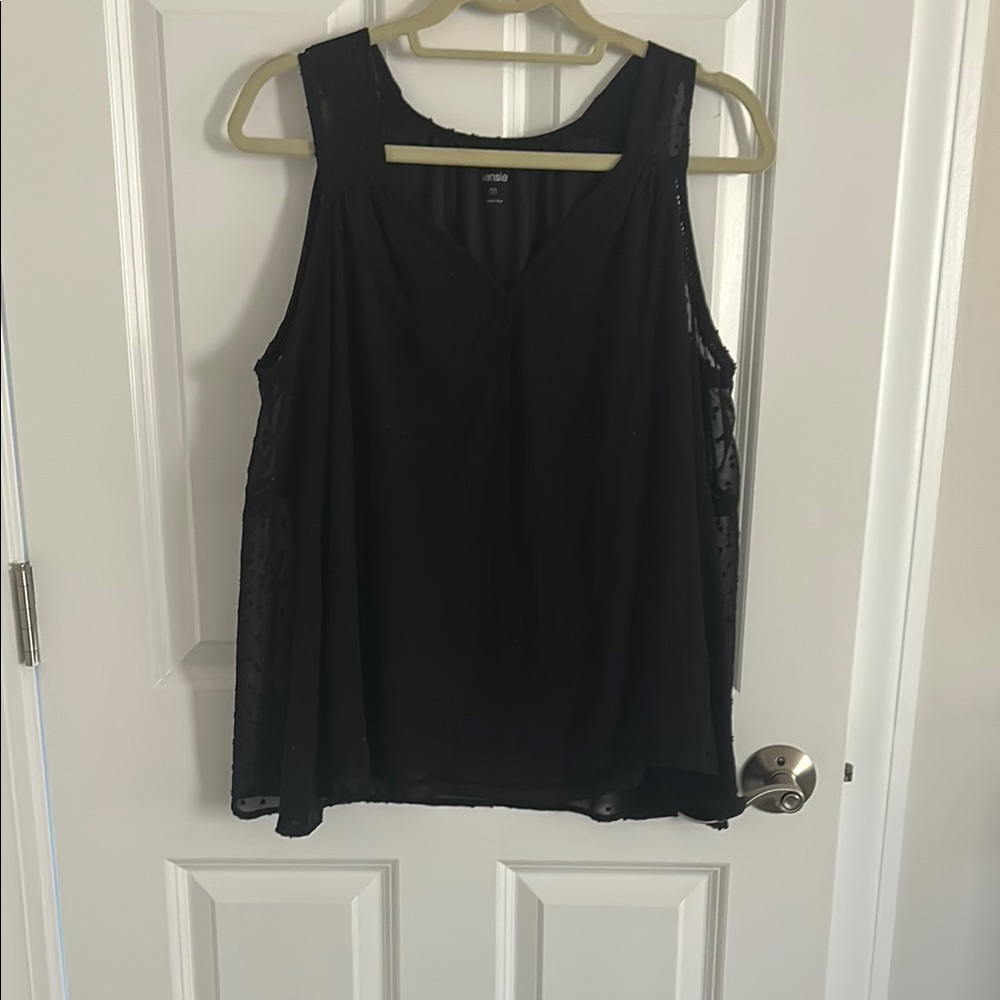 Black Sleeveless Top